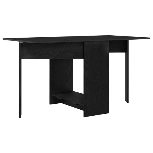 Dinning Table 138 x 70 x 73.5 cm Engineered Wood Black Oak Dinning Table 138 x 70 x 73.5 cm Engineered Wood Black Oak