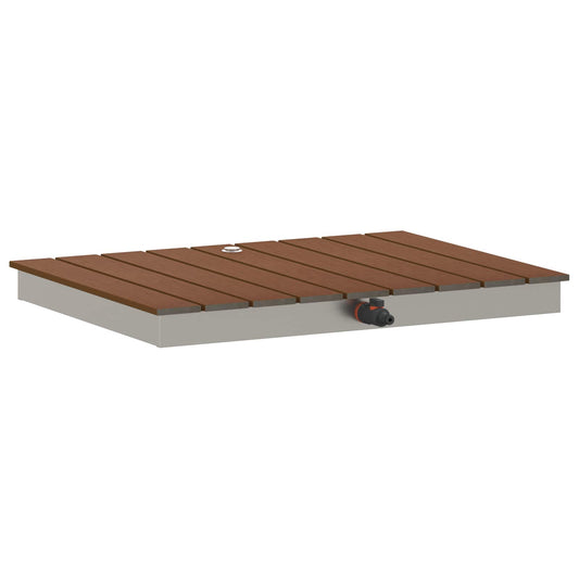 Garden Floor Shower WPC and Stainless Steel 201 Brown Garden Floor Shower WPC and Stainless Steel 201 Brown