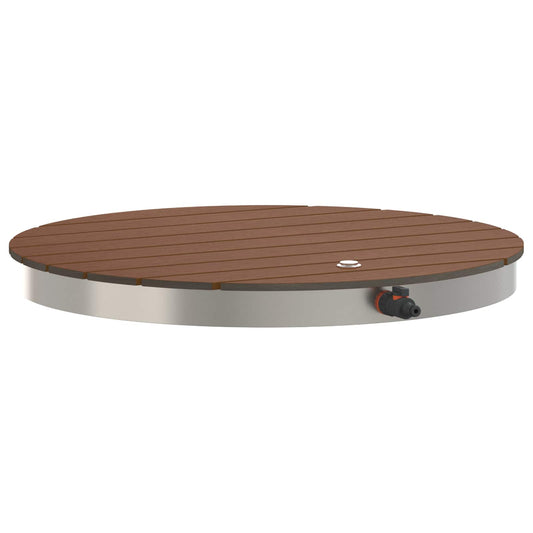 Garden Floor Shower WPC and Stainless Steel 201 Brown Garden Floor Shower WPC and Stainless Steel 201 Brown