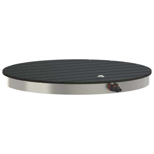 Garden Floor Shower WPC and Stainless Steel 201 Anthracite Garden Floor Shower WPC and Stainless Steel 201 Anthracite
