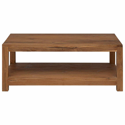 Coffee Table Natural 100 x 50 x 40 cm Solid Teak Wood Coffee Table Natural 100 x 50 x 40 cm Solid Teak Wood