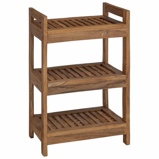 Bathroom Shelf Natural 45 x 30 x 71 cm Solid Teak Wood Bathroom Shelf Natural 45 x 30 x 71 cm Solid Teak Wood