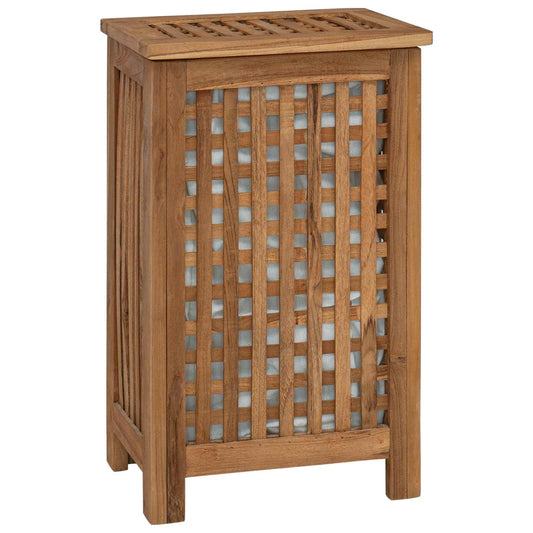Laundry Basket Natural Solid Teak Wood Laundry Basket Natural Solid Teak Wood