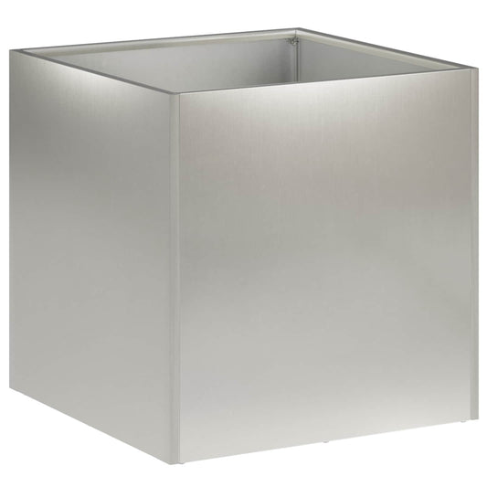 Garden Planter Silver 20 x 20 x 20 cm Stainless Steel Garden Planter Silver 20 x 20 x 20 cm Stainless Steel