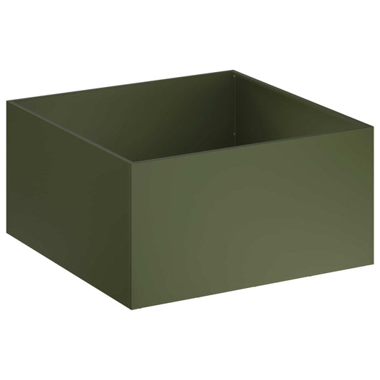 Garden Planter Olive Green 60 x 60 x 40 cm Cold-rolled Steel Garden Planter Olive Green 60 x 60 x 40 cm Cold-rolled Steel