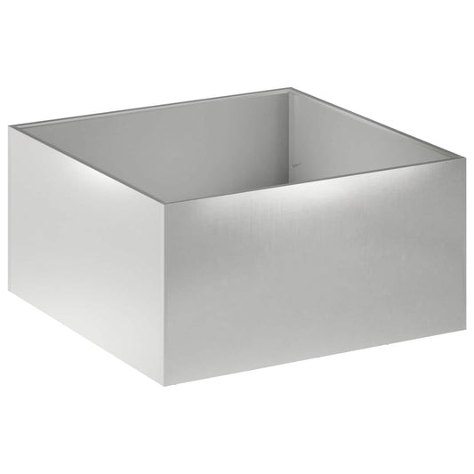 Garden Planter Silver 60 x 60 x 40 cm Stainless Steel Garden Planter Silver 60 x 60 x 40 cm Stainless Steel