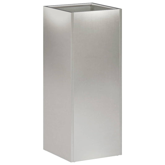 Garden Planter Silver 20 x 20 x 50 cm Stainless Steel Garden Planter Silver 20 x 20 x 50 cm Stainless Steel