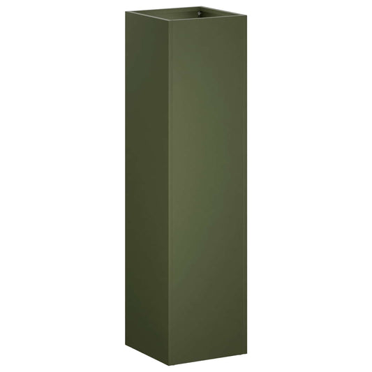 Garden Planter Olive Green 20 x 20 x 75 cm Cold-rolled Steel Garden Planter Olive Green 20 x 20 x 75 cm Cold-rolled Steel