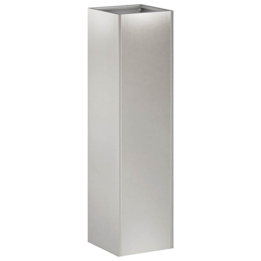 Garden Planter Silver 20 x 20 x 75 cm Stainless Steel Garden Planter Silver 20 x 20 x 75 cm Stainless Steel