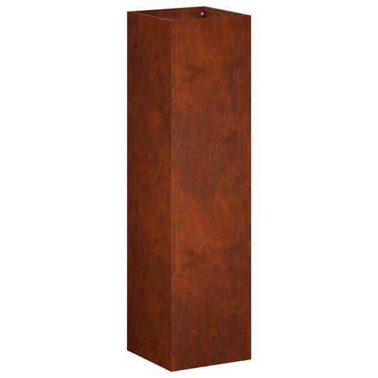 Garden Planter Rusty 20 x 20 x 75 cm Weathering Steel Garden Planter Rusty 20 x 20 x 75 cm Weathering Steel