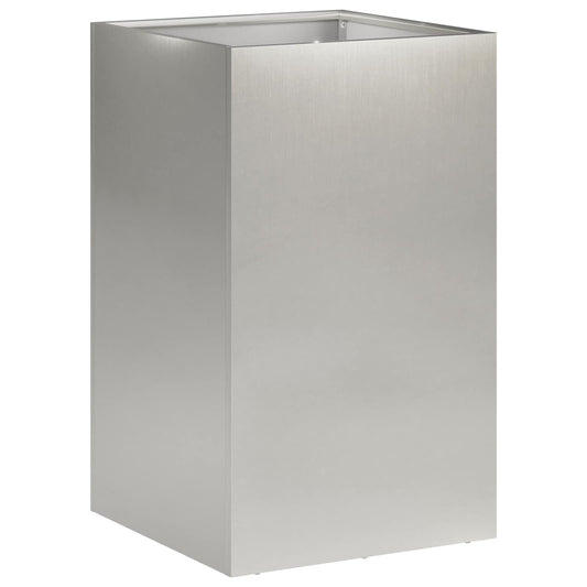 Garden Planter Silver 40 x 40 x 50 cm Stainless Steel Garden Planter Silver 40 x 40 x 50 cm Stainless Steel