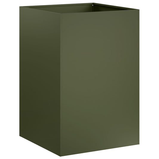 Garden Planter Olive Green 50 x 50 x 75 cm Cold-rolled Steel Garden Planter Olive Green 50 x 50 x 75 cm Cold-rolled Steel