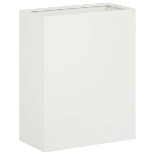 Garden Planter White 40 x 20 x 40 cm Cold-rolled Steel Garden Planter White 40 x 20 x 40 cm Cold-rolled Steel