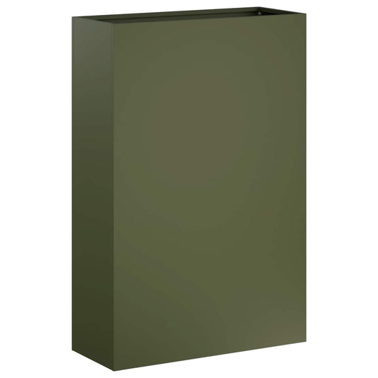 Garden Planter Olive Green 40 x 20 x 75 cm Cold-rolled Steel Garden Planter Olive Green 40 x 20 x 75 cm Cold-rolled Steel