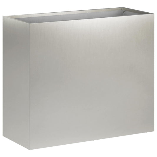 Garden Planter Silver 50 x 20 x 40 cm Stainless Steel Garden Planter Silver 50 x 20 x 40 cm Stainless Steel