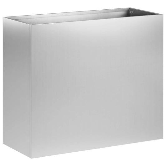 Garden Planter Silver 50 x 20 x 40 cm Galvanised Steel Garden Planter Silver 50 x 20 x 40 cm Galvanised Steel