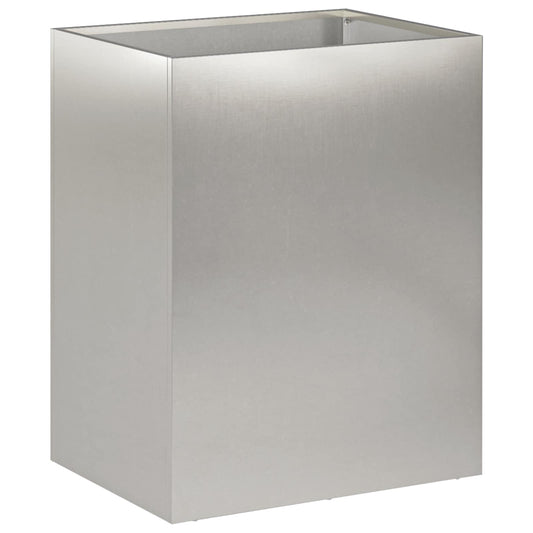 Garden Planter Silver 40 x 30 x 40 cm Stainless Steel Garden Planter Silver 40 x 30 x 40 cm Stainless Steel