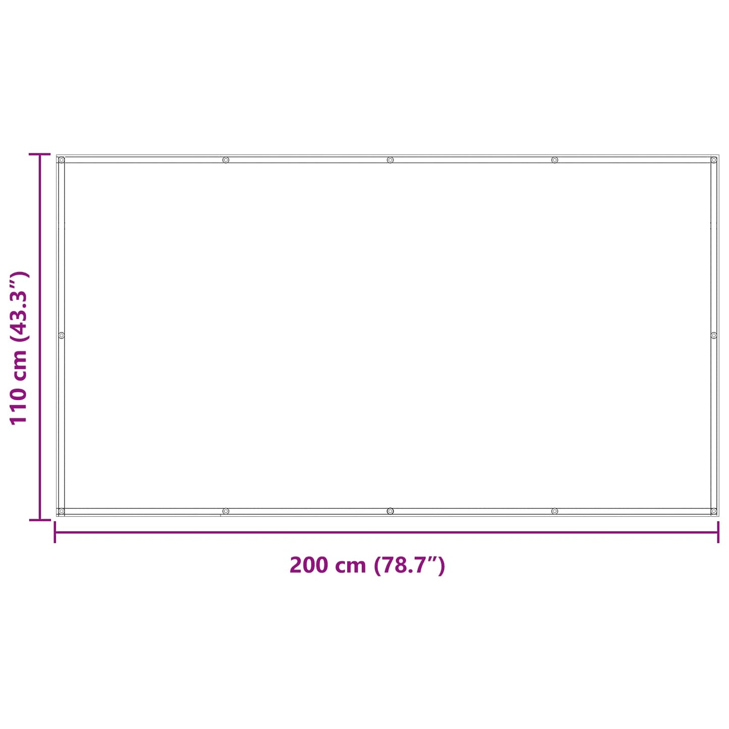 Balcony Screen Yellow and White 110 x 200 cm Oxford Fabric