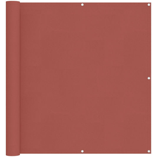 Balcony Screen Terracotta 110 x 1000 cm Oxford Fabric Balcony Screen Terracotta 110 x 1000 cm Oxford Fabric