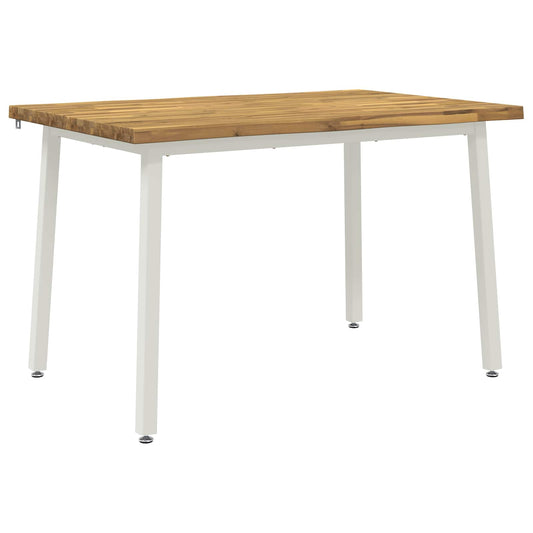 90 x 55 x 75 cm Solid Acacia Wood White Rectangular 90 x 55 x 75 cm Solid Acacia Wood White Rectangular