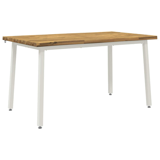 120 x 90 x 75 cm Solid Acacia Wood White Rectangular 120 x 90 x 75 cm Solid Acacia Wood White Rectangular