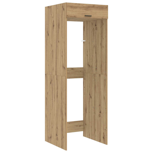 Wash Machine Cabinet with Door Artisan Oak 67.5 x 68 x 200 cm Wash Machine Cabinet with Door Artisan Oak 67.5 x 68 x 200 cm