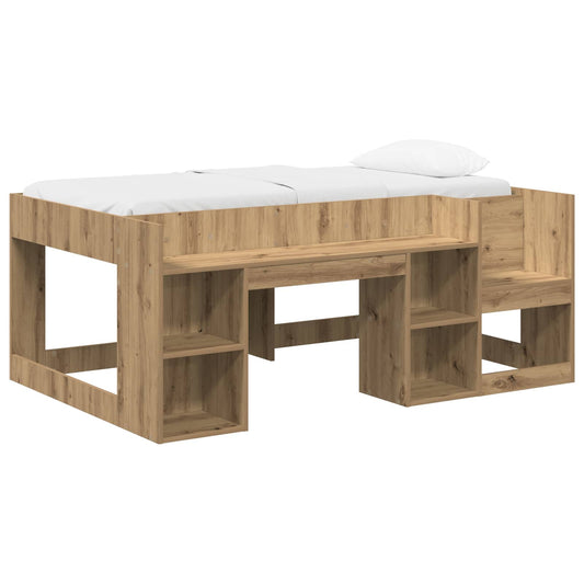 Kids'Bed Frame with Storage Artisan Oak 80 x 160 cm Kids'Bed Frame with Storage Artisan Oak 80 x 160 cm