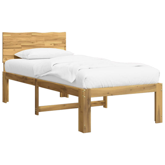 Single Bed Frame with Headboard ROSTOCK White 90 x 200 cm Single Bed Frame with Headboard ROSTOCK White 90 x 200 cm