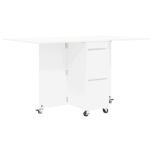 Dinning Table 2 pcs 140 x 80 x 77 cm Engineered Wood White Dinning Table 2 pcs 140 x 80 x 77 cm Engineered Wood White