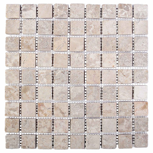 Mosaic Tiles Cream 30 x 30 cm Marble Mosaic Tiles Cream 30 x 30 cm Marble