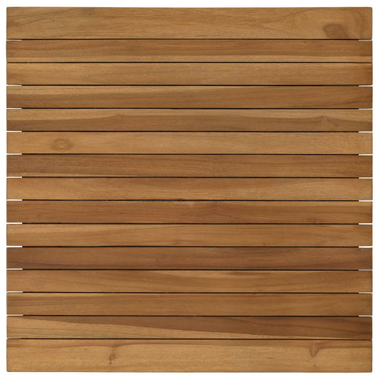 Table Top 60 x 60 x 3.5 cm Square Solid Teak Wood Natural Table Top 60 x 60 x 3.5 cm Square Solid Teak Wood Natural