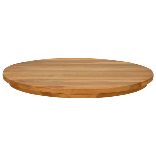 Table Top Ø 50 x 3.5 Round Solid Teak Wood Natural Table Top Ø 50 x 3.5 Round Solid Teak Wood Natural