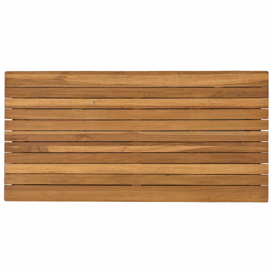 Table Top 90 x 45 x 3.5 cm Rectangular Solid Teak Wood Natural Table Top 90 x 45 x 3.5 cm Rectangular Solid Teak Wood Natural