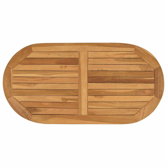 Table Top Oval Solid Teak Wood Natural Table Top Oval Solid Teak Wood Natural