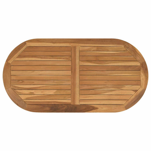 Table Top Oval Solid Teak Wood Natural Table Top Oval Solid Teak Wood Natural