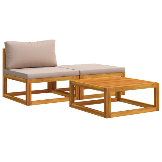 Sectional Sofa Set with Cushions 3 pcs 2-Seater Sectional Sofa Set with Cushions 3 pcs 2-Seater