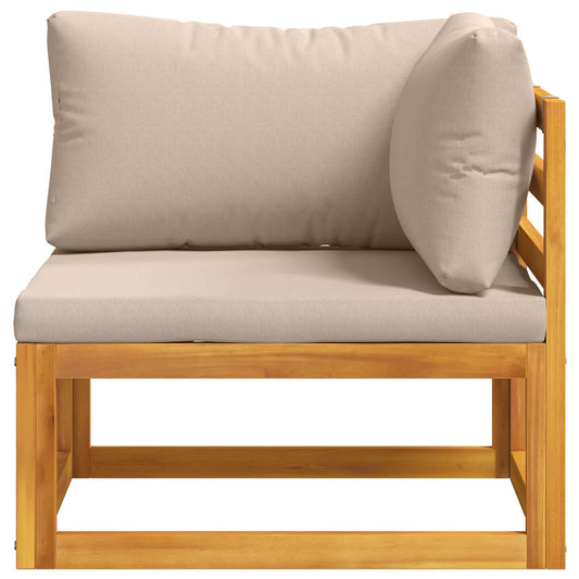 Sectional Corner Sofa with Cushions Natural Sectional Corner Sofa with Cushions Natural