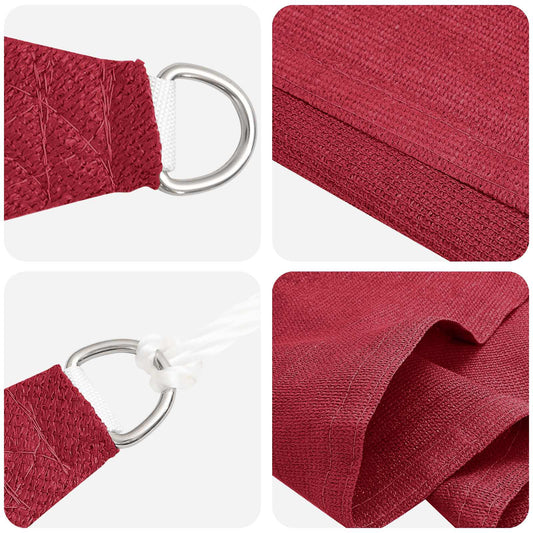 Sunshade Sail Red 2 x 2 x 2 m HDPE Sunshade Sail Red 2 x 2 x 2 m HDPE