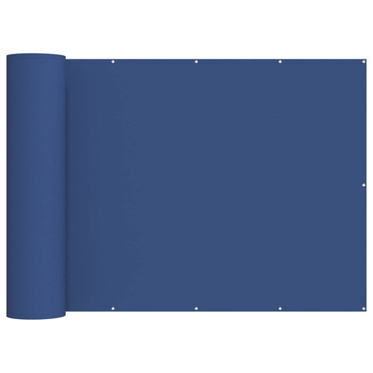 Balcony Privacy Screen 150 x 1000 cm Fabric with PU Coated Blue Balcony Privacy Screen 150 x 1000 cm Fabric with PU Coated Blue