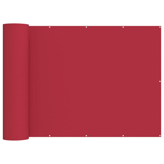 Balcony Privacy Screen 150 x 1000 cm Fabric with PU Coated Red Balcony Privacy Screen 150 x 1000 cm Fabric with PU Coated Red