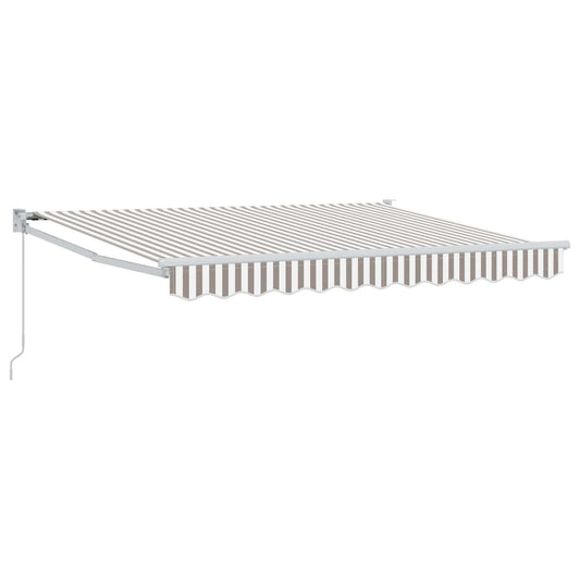 Retractable Awning Light Grey and White 3.5 x 2 m Retractable Awning Light Grey and White 3.5 x 2 m