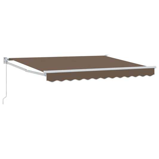 Retractable Awning Taupe 3.5 x 2 m 100% Polyester and Aluminium Retractable Awning Taupe 3.5 x 2 m 100% Polyester and Aluminium
