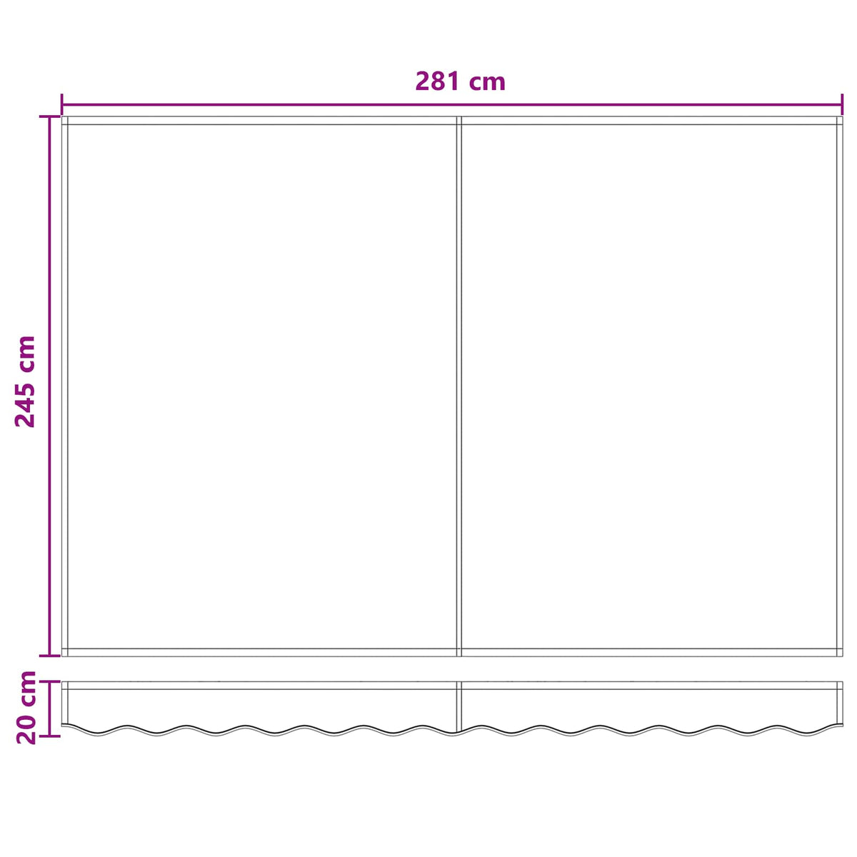Retractable Awning Taupe 3 x 2.5 m Polyester and Aluminium