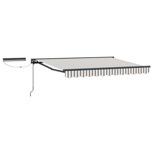 Electric Retractable Awning Light Grey and White 3 x 2.5 m Electric Retractable Awning Light Grey and White 3 x 2.5 m