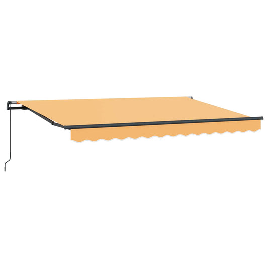 Retractable Awning Sand 400 x 350 cm Polyester and Aluminium Retractable Awning Sand 400 x 350 cm Polyester and Aluminium