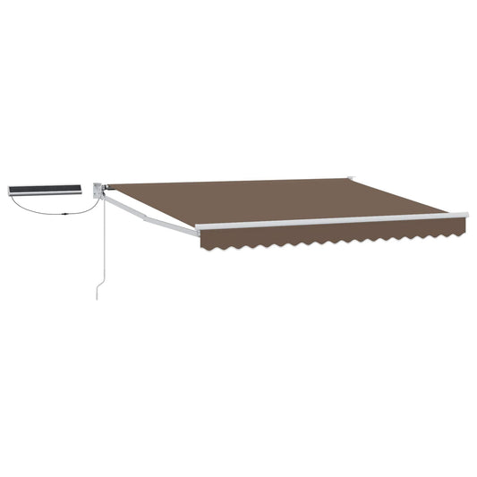 Electric Retractable Awning Taupe 5 x 3 m Electric Retractable Awning Taupe 5 x 3 m