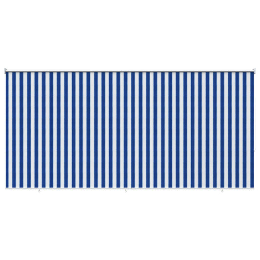 Outdoor Roller Blind 90% UV Block Blue and White Stripe Outdoor Roller Blind 90% UV Block Blue and White Stripe