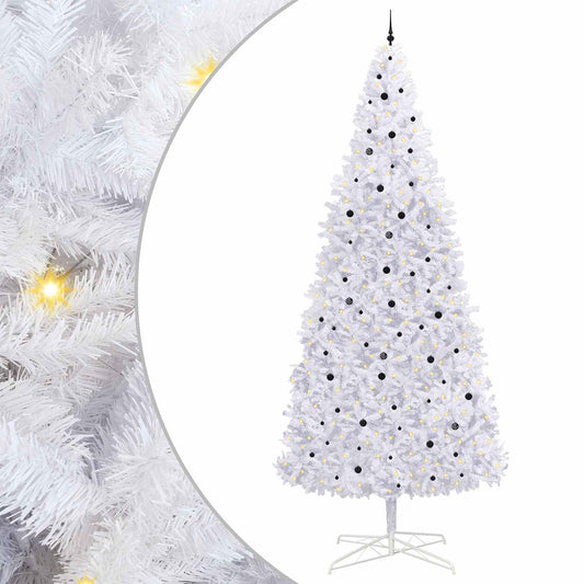 Artificial Christmas Tree with Stand White 400 cm PVC and Steel Artificial Christmas Tree with Stand White 400 cm PVC and Steel