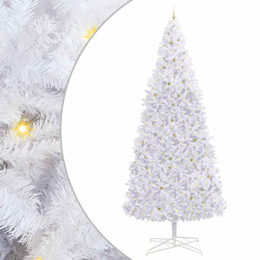 Artificial Christmas Tree with Stand White 400 cm PVC and Steel Artificial Christmas Tree with Stand White 400 cm PVC and Steel