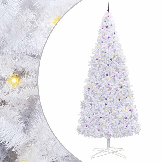 Artificial Christmas Tree with Stand White 400 cm PVC and Steel Artificial Christmas Tree with Stand White 400 cm PVC and Steel